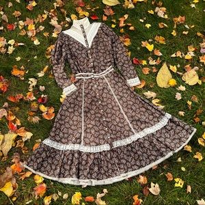 🍂Vintage 1970s Gunne Sax by Jessica two piece matching skirt and blouse set